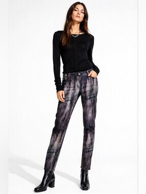 Beate Heymann Street Couture Abstract Tie Dye Pants Size 8